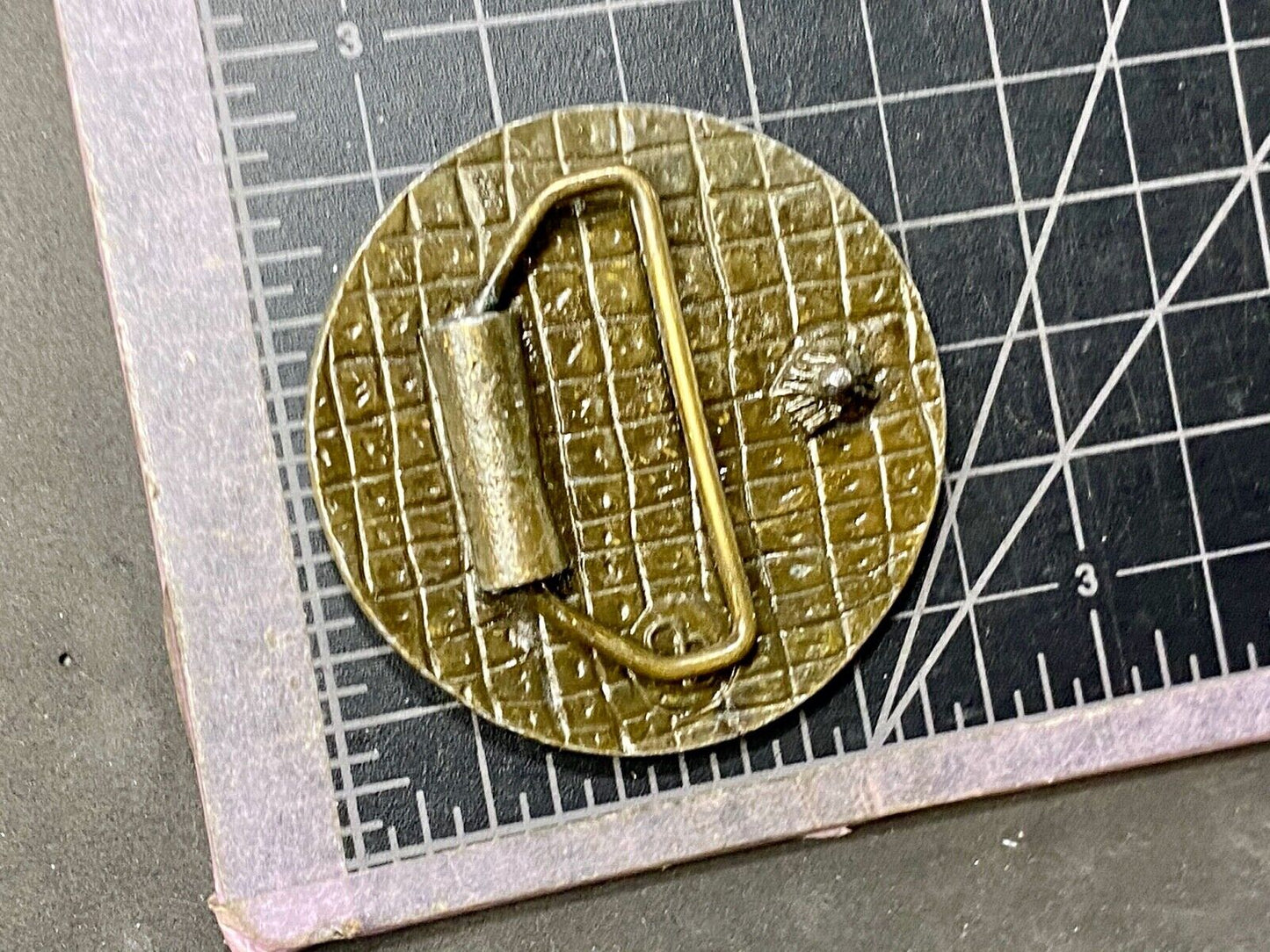 Vintage California SIR - Sons in Retirement round logo belt buckle