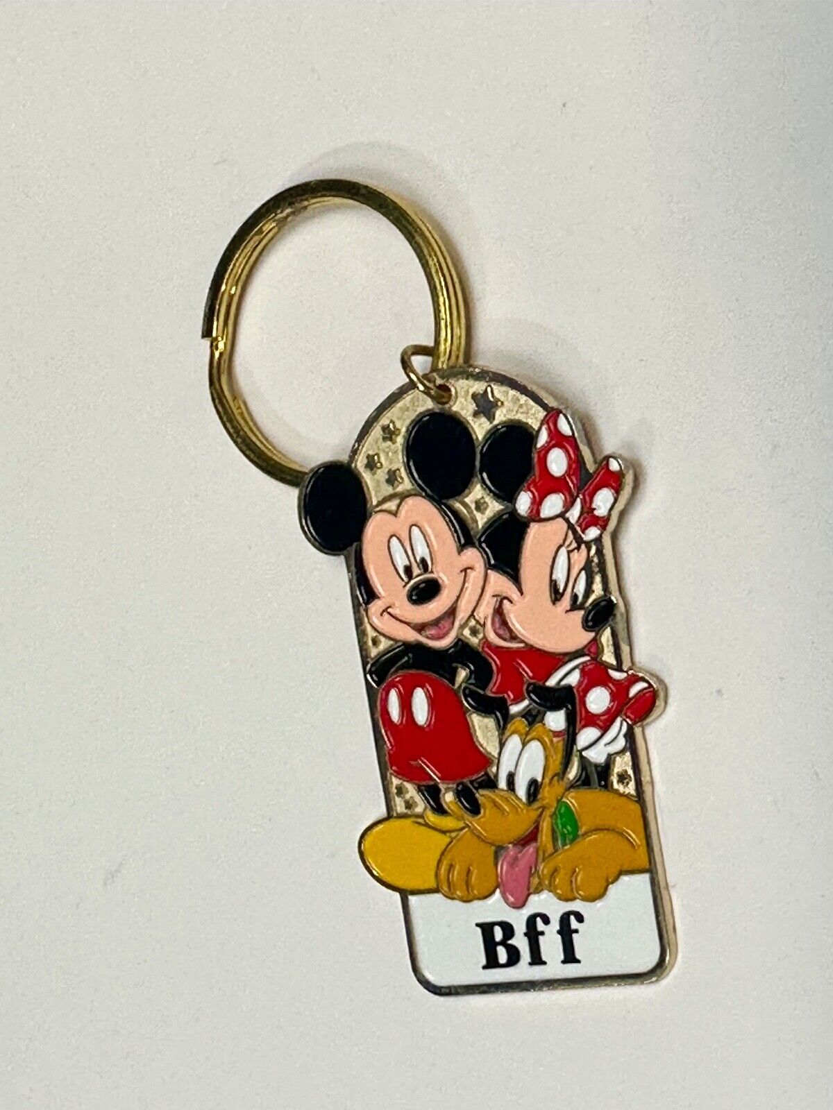 BFF Mickey, Mine and Pluto best friends Disneyland Keychain - Key Ring Chain