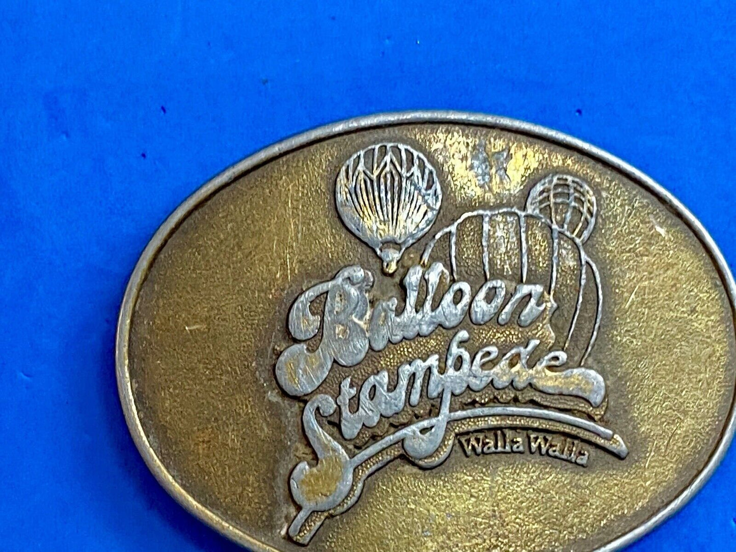 balloon stampede - Walla Walla Washington belt buckle