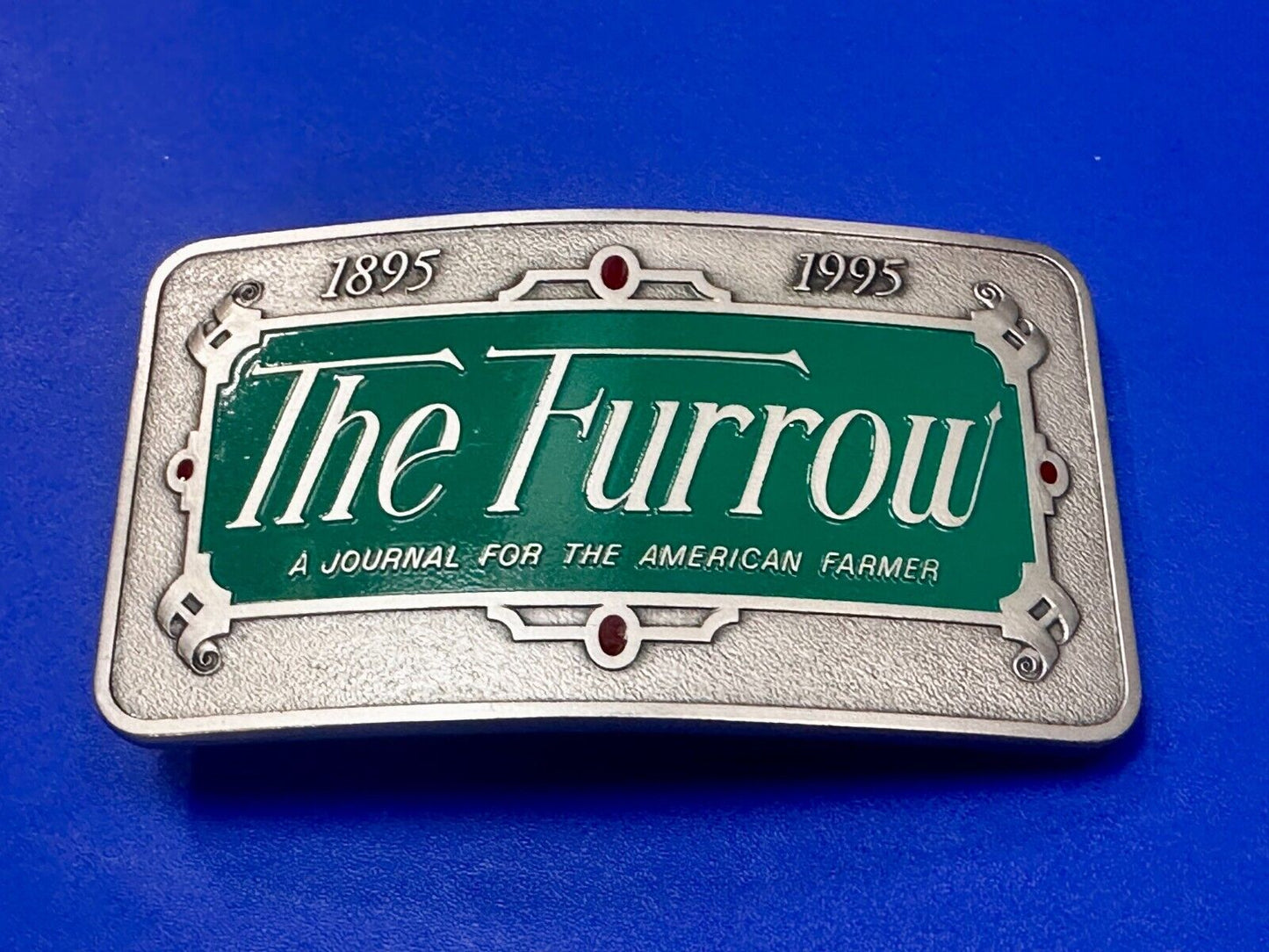 The Furrow A Journal For The American Farmer VTG 1995 NOS John Deere Belt Buckle