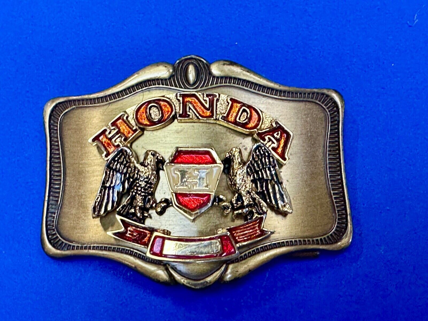 1978 Honda Goldwing Motorcycles Bikers belt buckle by A.H.M.