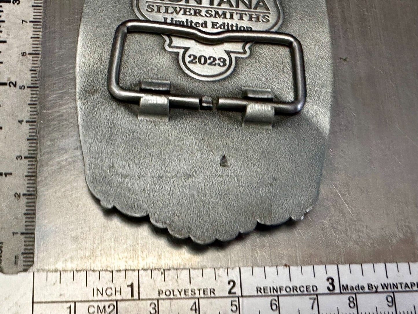 2023 Pendleton Whiskey Let'er Buck Rodeo Cowboy Montana Silversmiths Belt Buckle