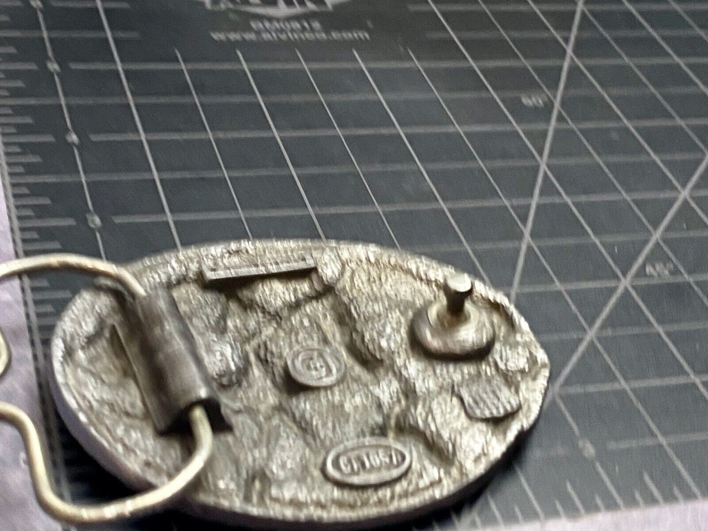 vintage 1986 Romantic Couple square dancing C+J INC belt buckle