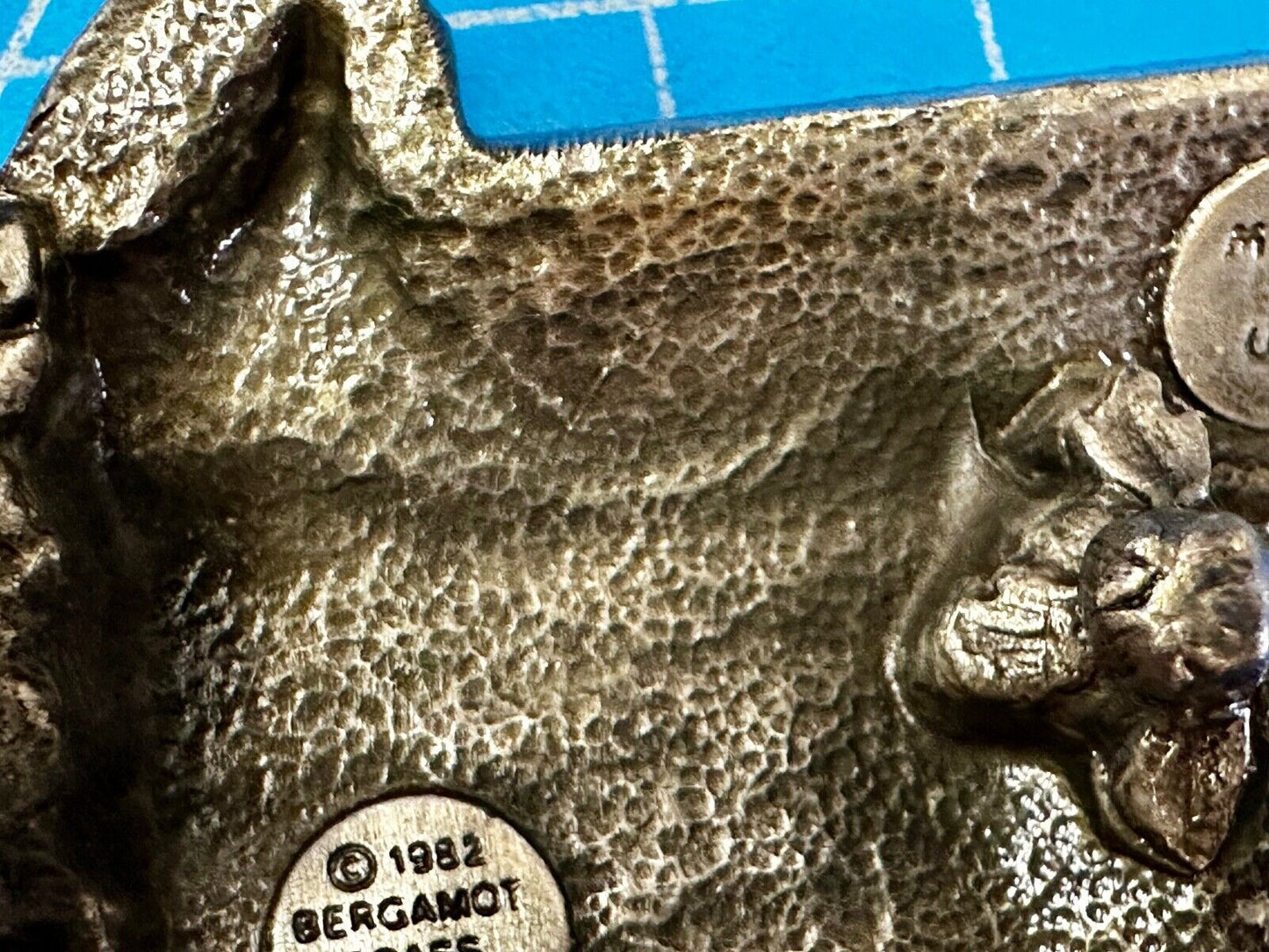 Table Saw Woodworking Unique VTG 1982 Belt Buckle by Bergamot Brass Works