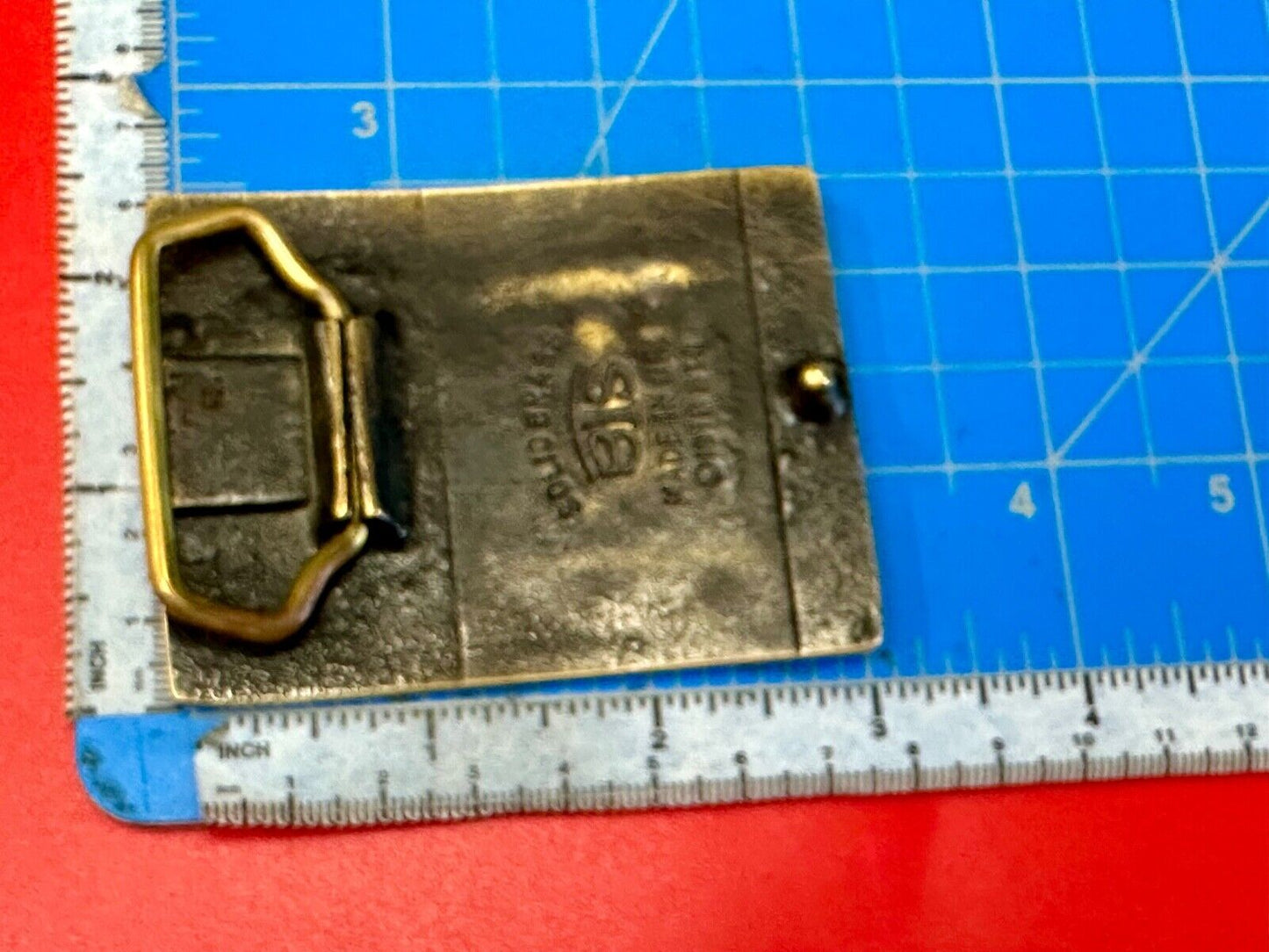 vintage Horse and Foal Colt baby vintage 1978 BTS solid brass belt buckle
