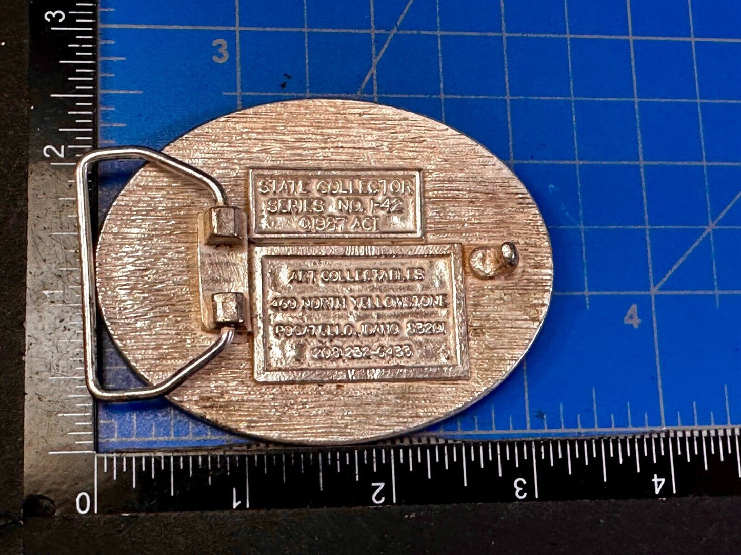 The Seal of the State of Washington 1889 Peanaway Vtg 1987 Collector Belt Buckle