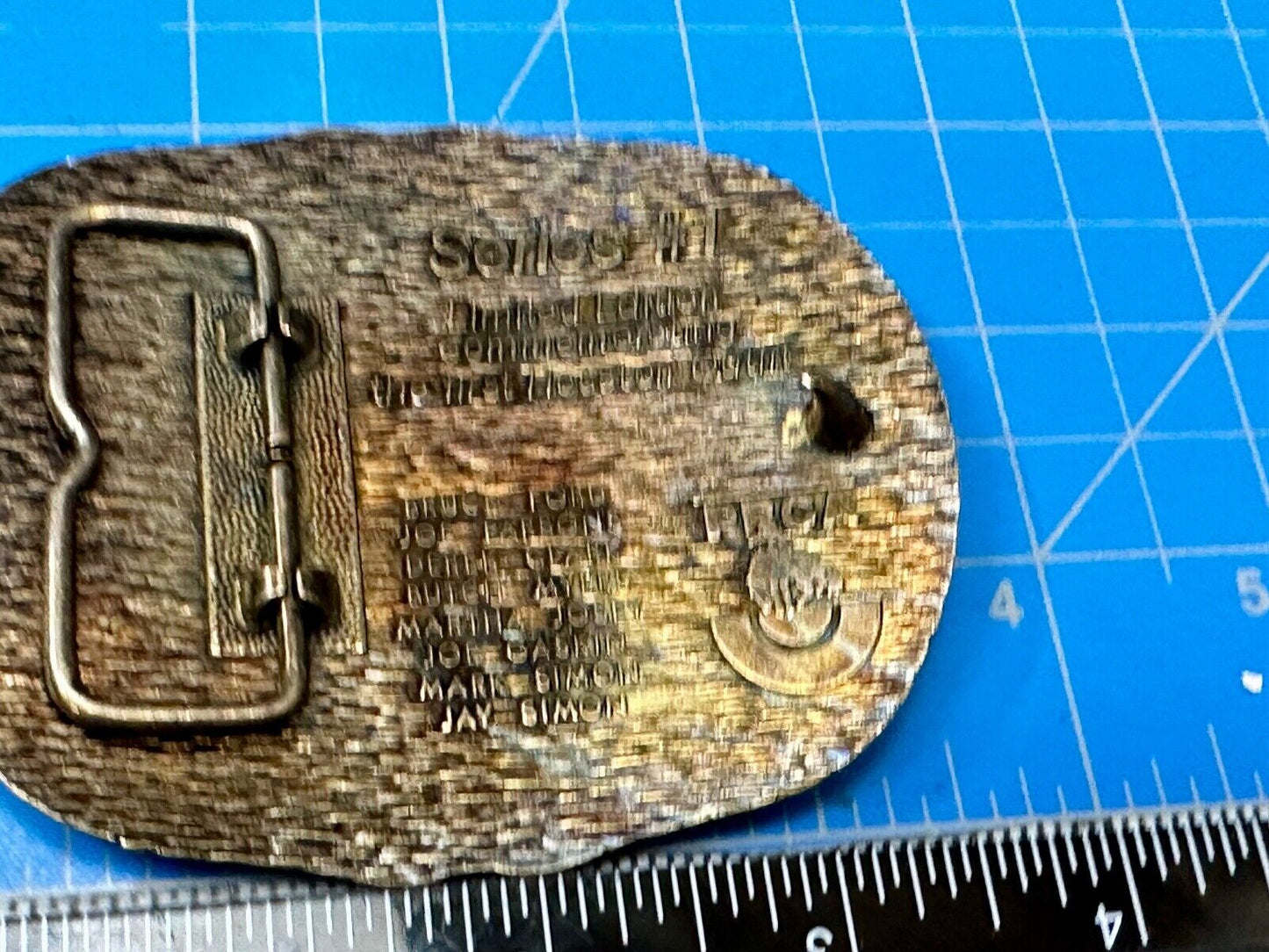 1985 Hesston Outfit Tournament Rodeo Collectors PRCA First edition Belt Buckle