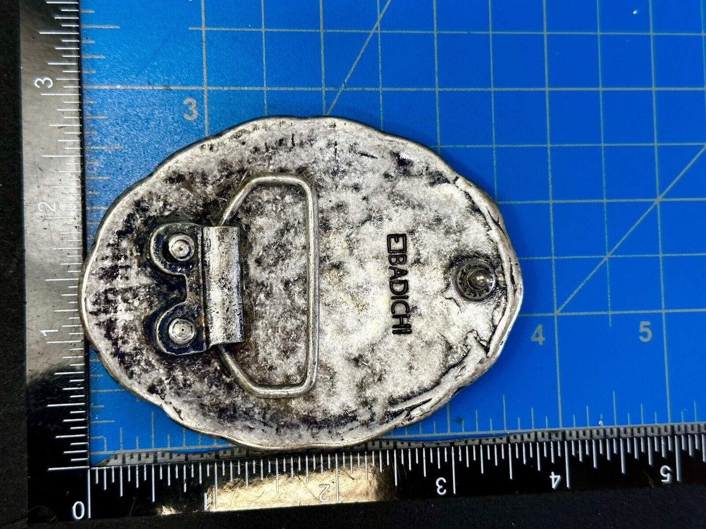 Badichi Replacement Silver Color Western Oval Belt Buckle
