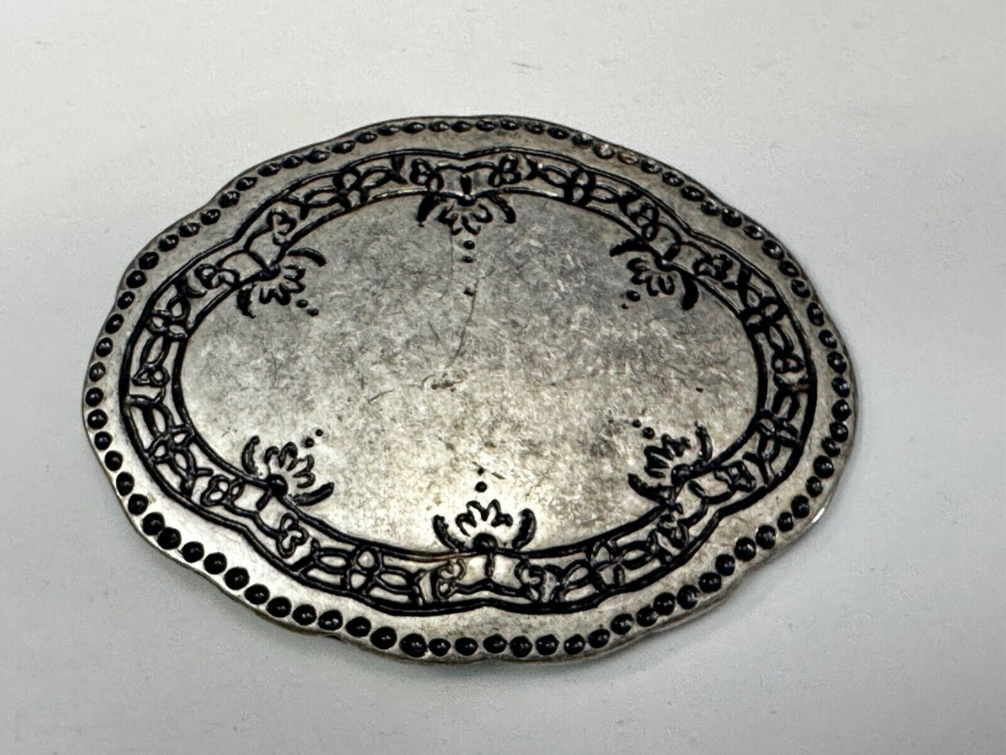 Badichi Replacement Silver Color Western Oval Belt Buckle