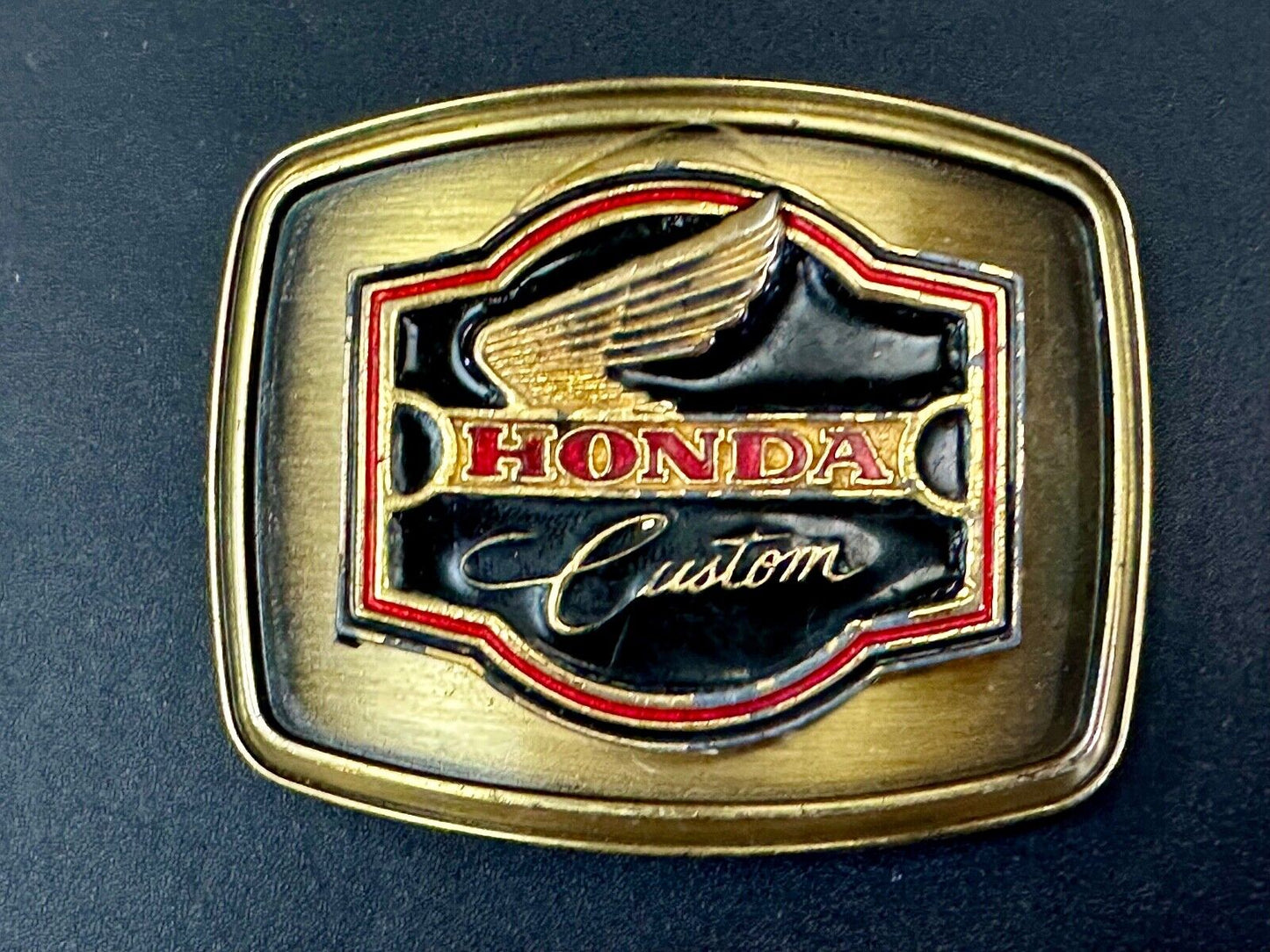 vintage 1979 Hondan Goldwing Custom Riantere belt buckle
