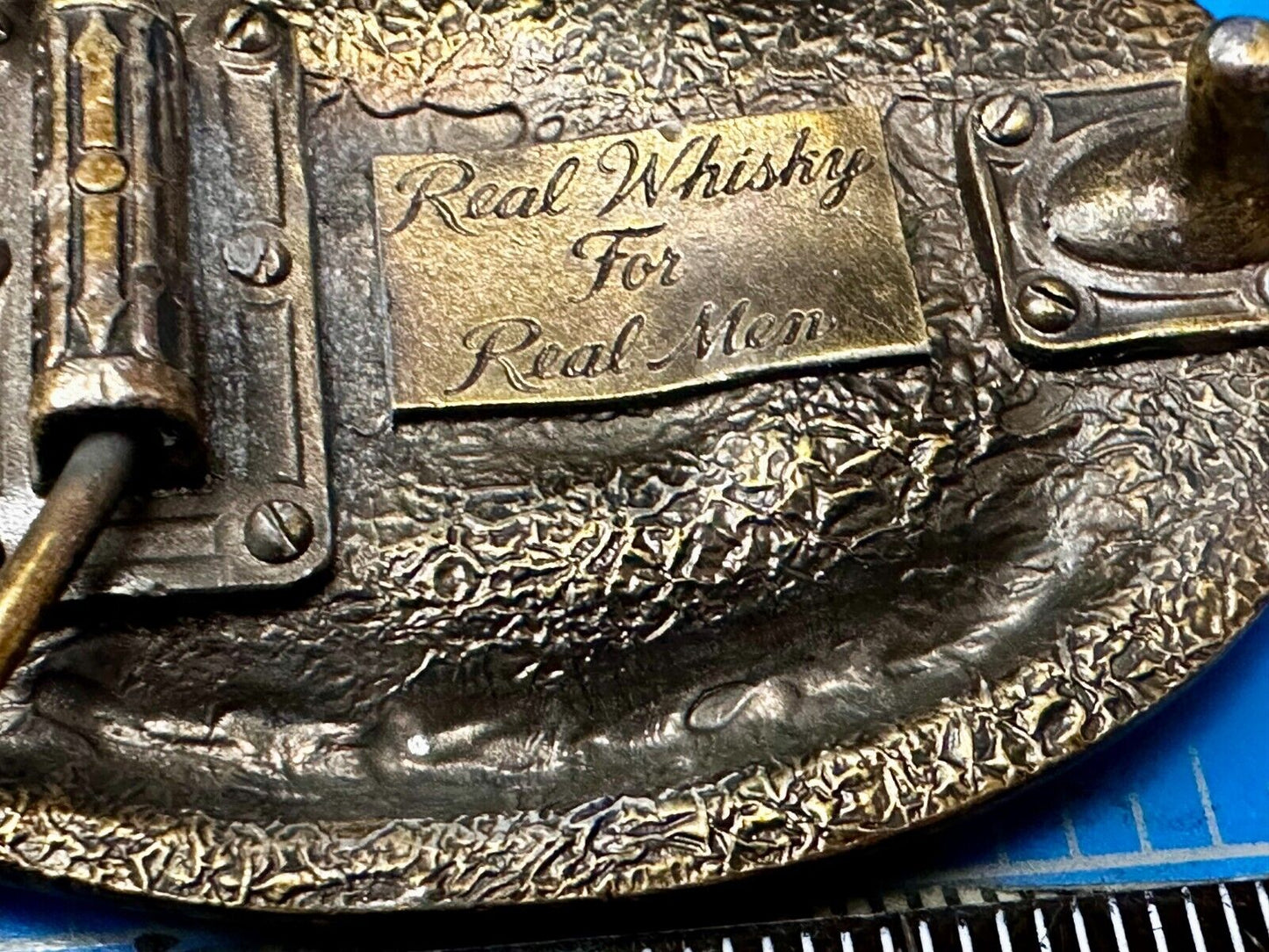 The Spirit of Tennessee Lord Calvert Real Canadian Whisky Promo Belt Buckle