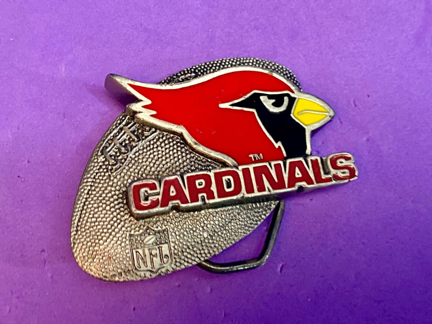 Vintage 1994 Phoenix Arizona Cardinals Nfl Sports Football Team Belt Buckle