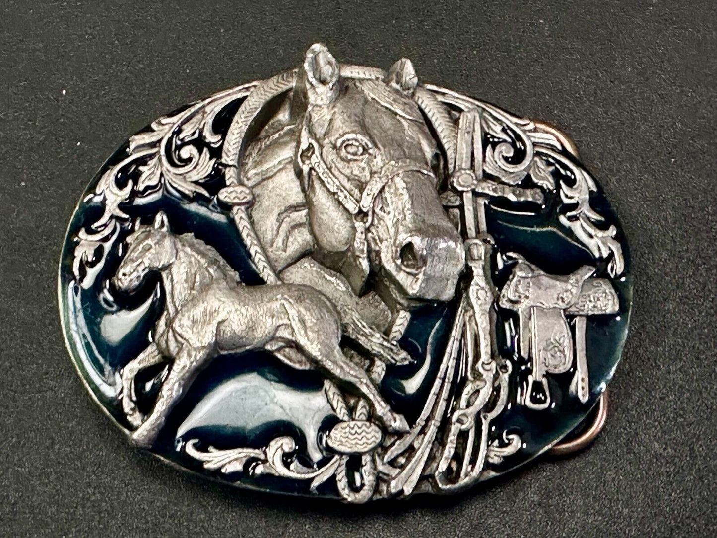 The Wild Horse Commemorative Vintage 1988 Siskiyou Belt Buckle K-80
