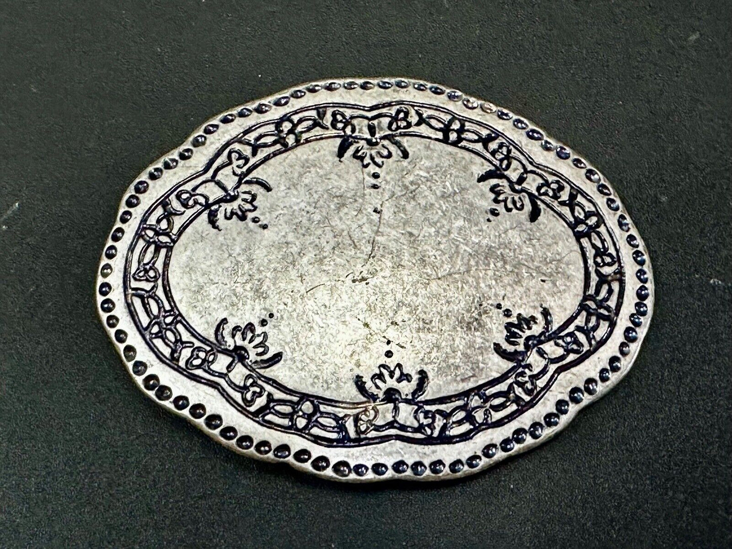Badichi Replacement Silver Color Western Oval Belt Buckle