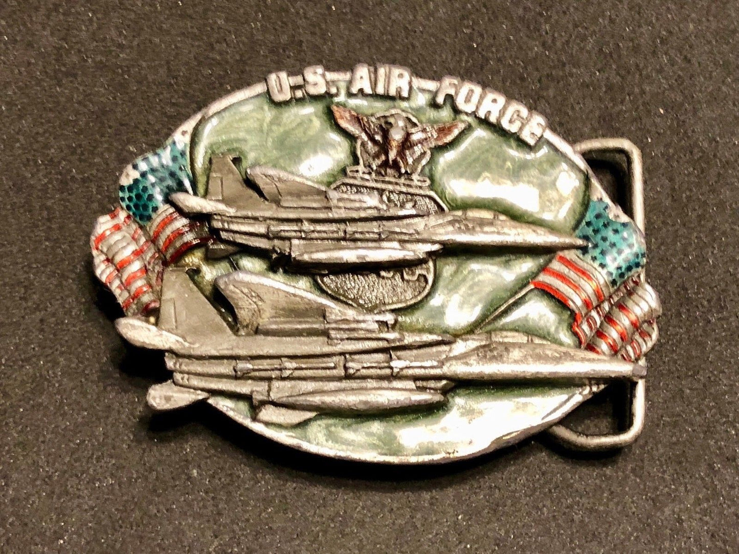 Vintage 1982 - Bergamot Belt Buckle - The US Air force. a great way of life!