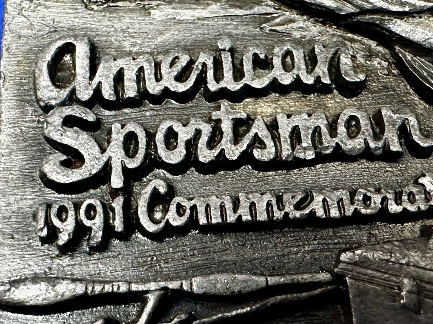 Bass Fishing - American sportsman 1991 Commemorative Vtg. Siskiyou Belt Buckle
