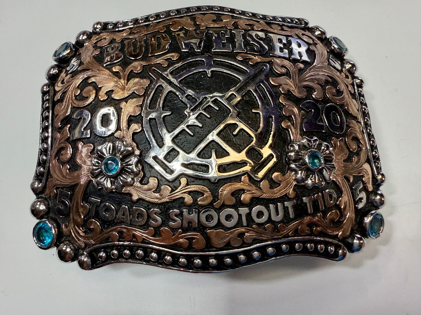 2020 Budweiser Toads Shoot Out TID Event 2ND TO NONE Trophy NASCAR Belt Buckle