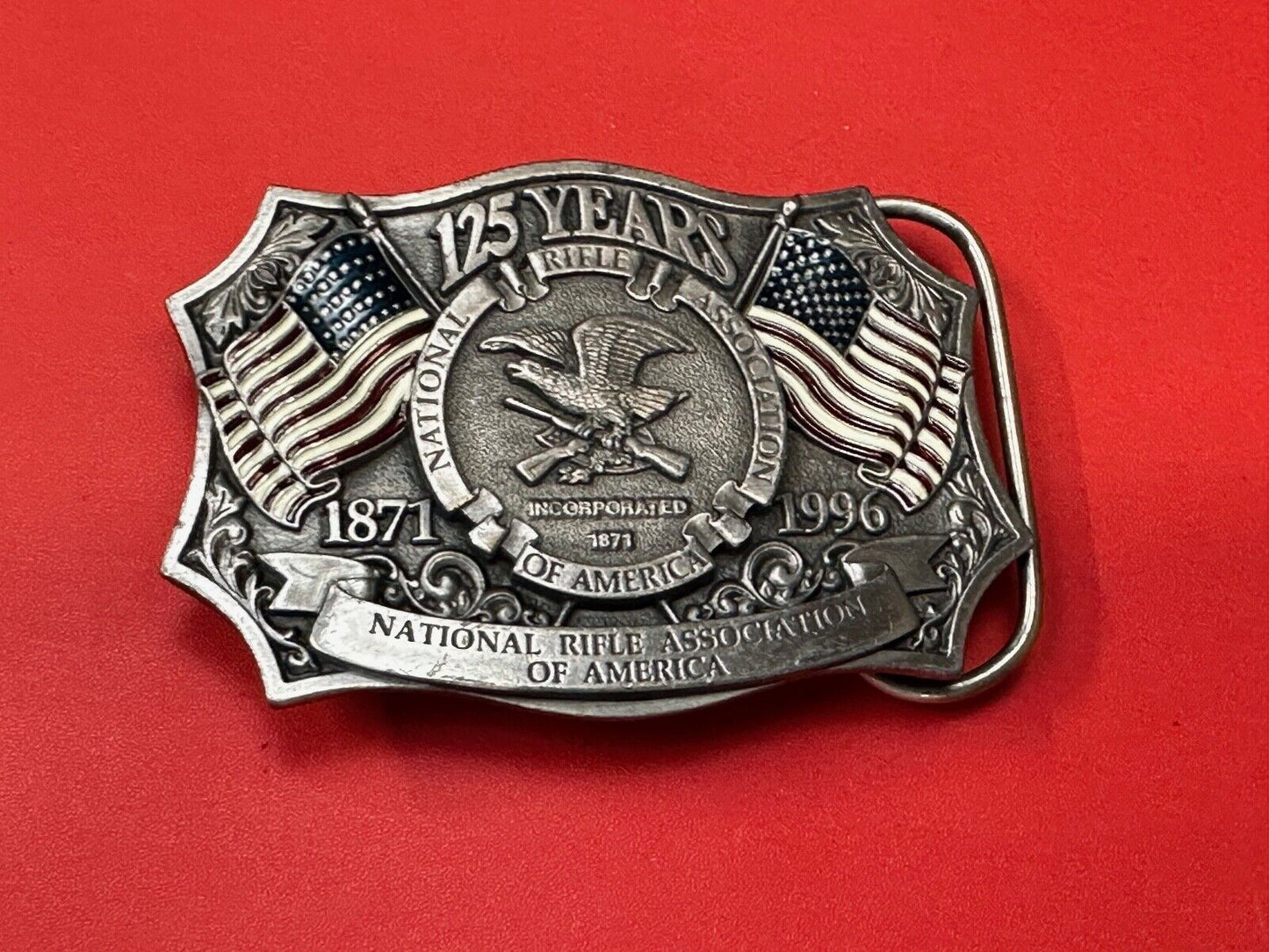 1996 NRA National Rifle Association Firearms Freedom 125 year celebration belt