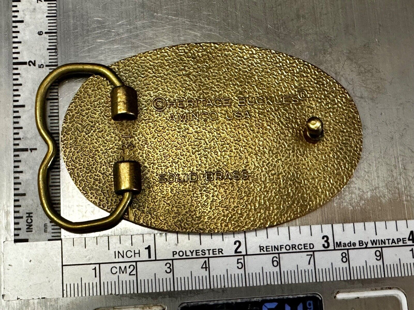 Aspencade Honda Motorcycle Heritage Buckles Aminco Solid Brass Belt Buckle