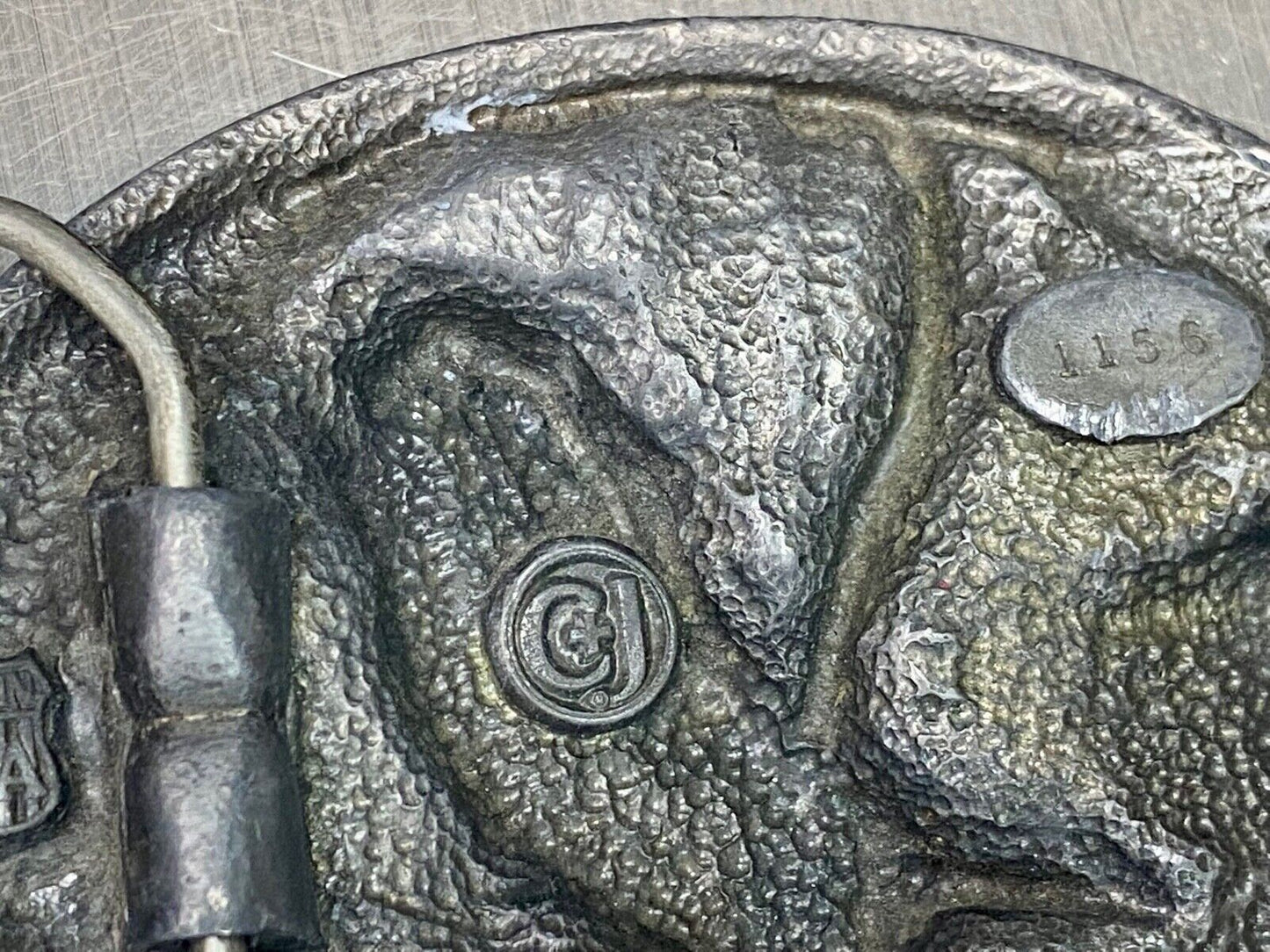 1988 Colorado American Patriotic Eagle Belt Buckle C&J