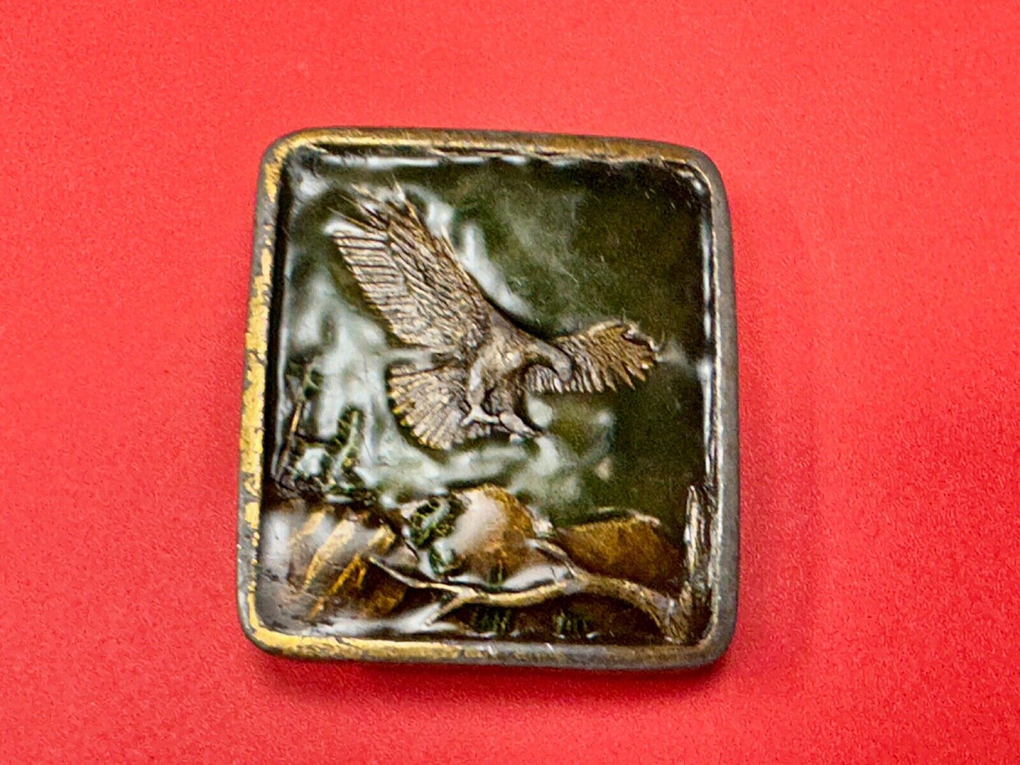 Bald Eagle Commemorative Large Sea Bird Indiana Metal Craft 1972 Belt Buckle