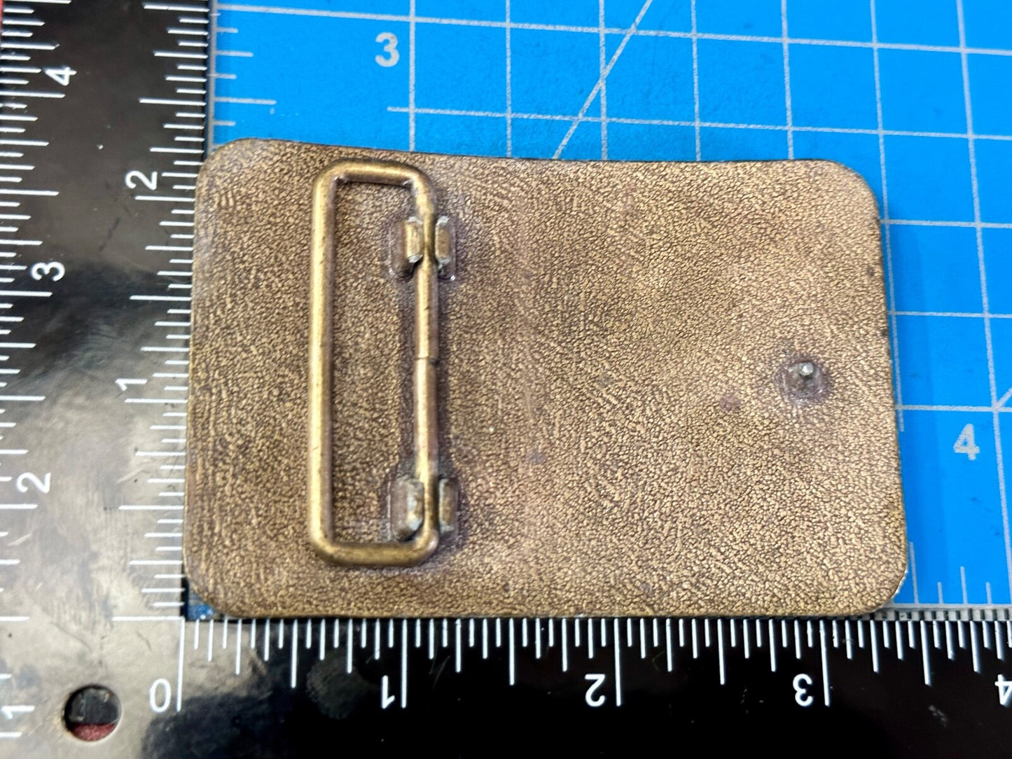 Vintage Arizona Downs Jockeys On Horses Racetrack Vtg. Brass Tone Belt Buckle