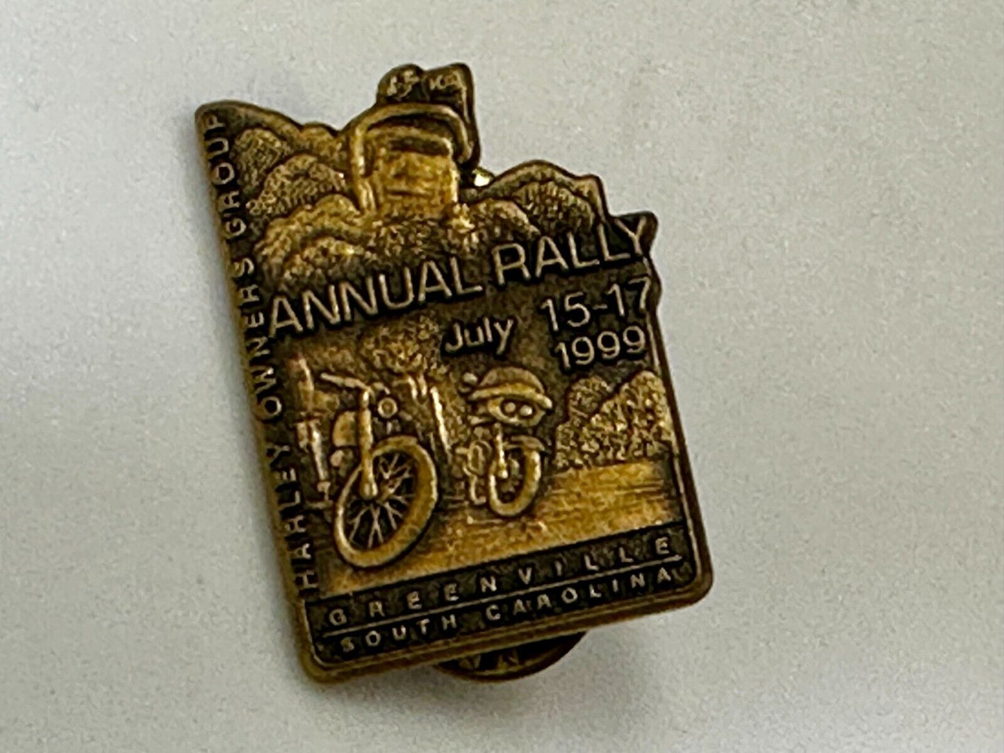 1999 Harley Davidson Owners Group ANNUAL RALLY South Carolina Vest Jacket pin