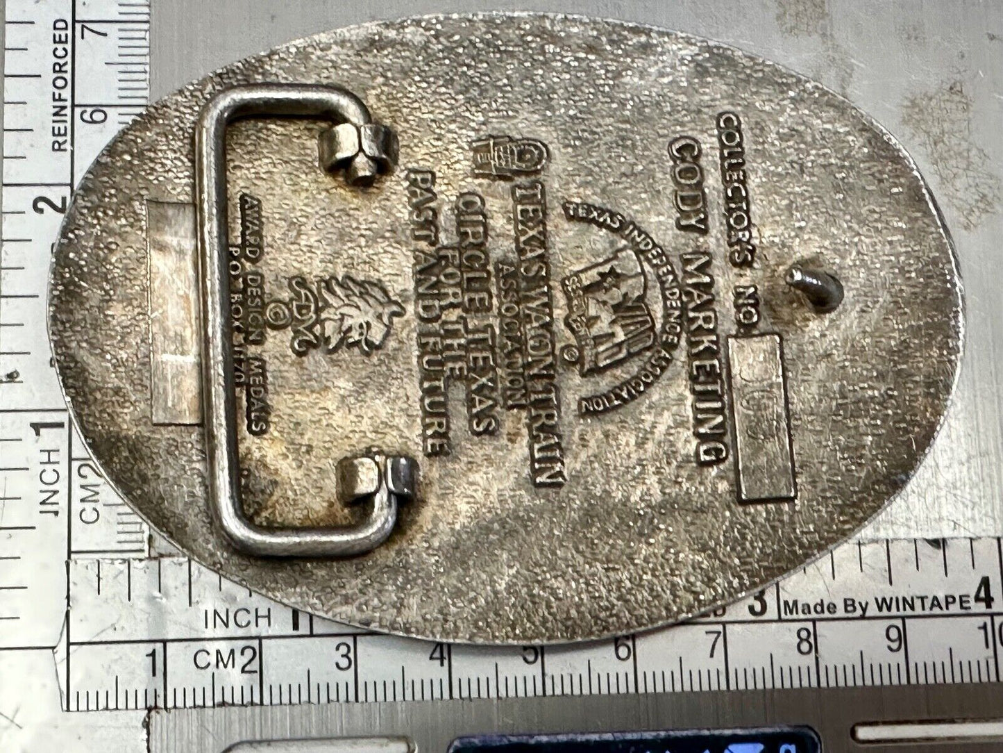Texas State Sesquicentennial 150 year celebration solid brass ADM belt buckle