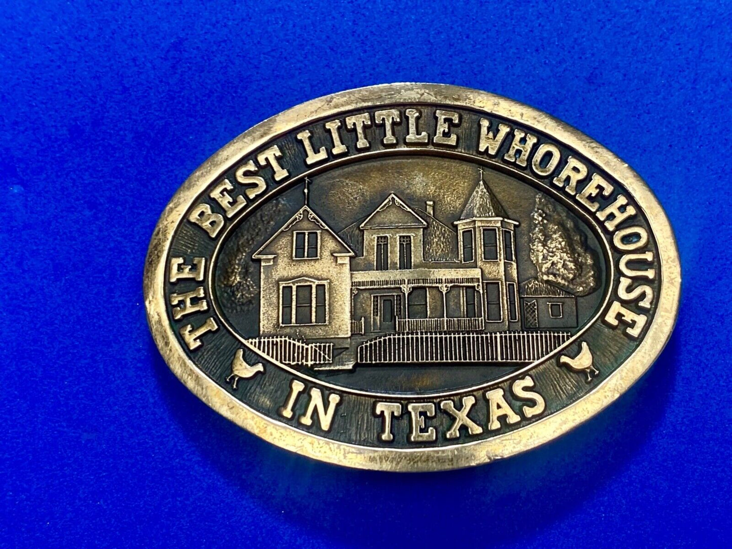The Best Little Whorehouse in Texas Burt Dolly belt buckle Movie Wrap Crew Gift!