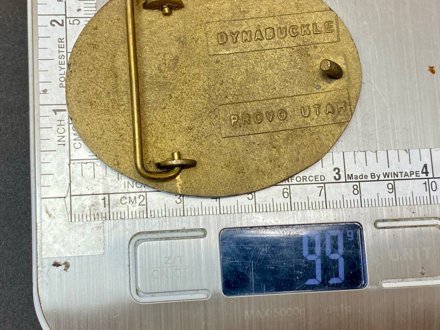 The Coastal Corporation Safety Award solid brass dynabuckle belt buckle