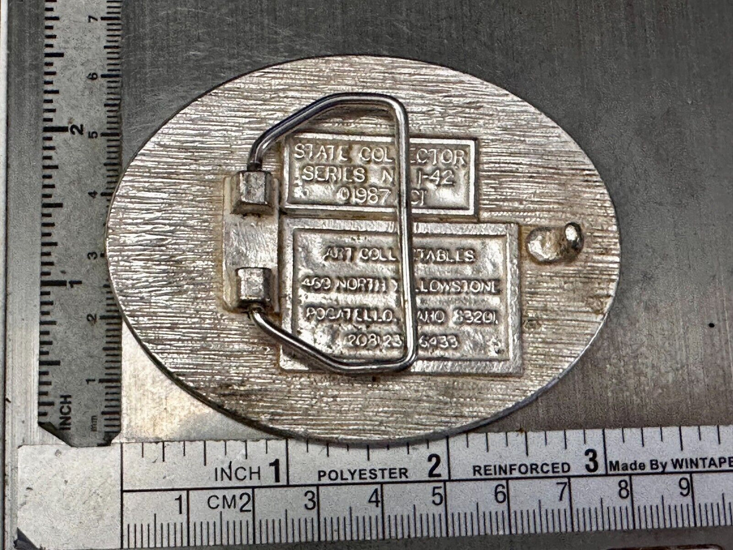 The Seal of the State of Washington 1889 Peanaway Vtg 1987 Collector Belt Buckle