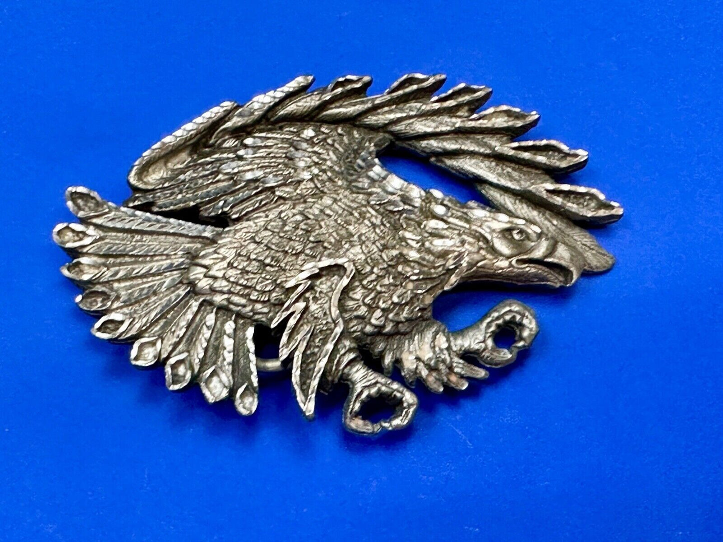 Vintage EJC EAGLE - Attacking Hunting Diving cutout belt buckle