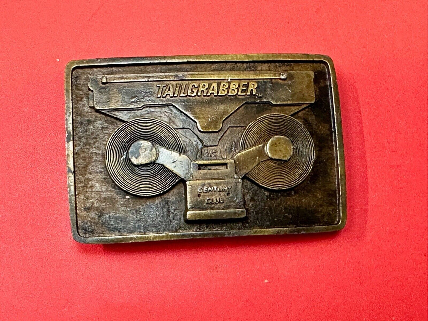 Tailgrabber Century Club Commemorative Vtg. Belt Buckle by Indiana Metal Craft