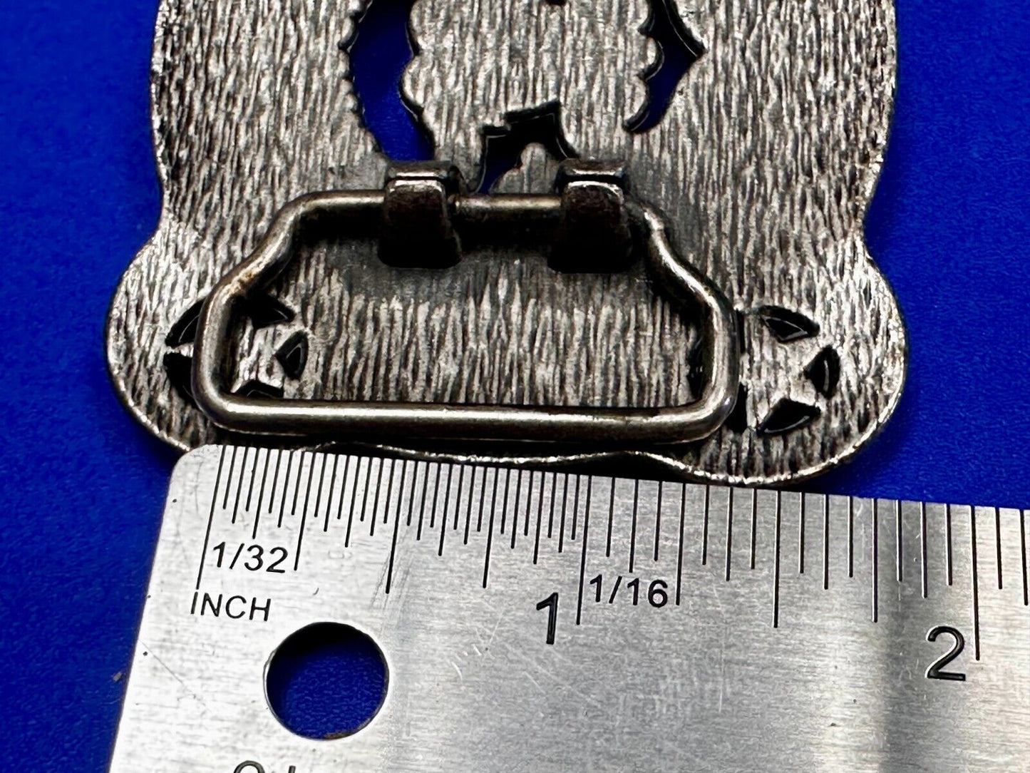 Texas Longhorn Steer / Corner Stars - Engravable Blank Award Scroll Belt Buckle