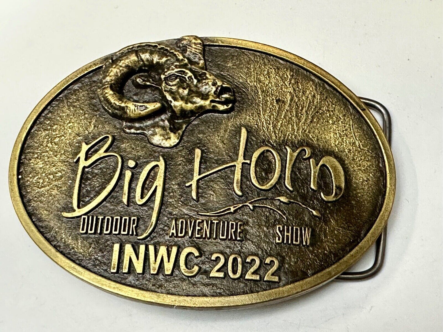 BIG HORN SHOW 2022 Outdoor Adventure Inland N.W. INWC Spokane WA Belt Buckle
