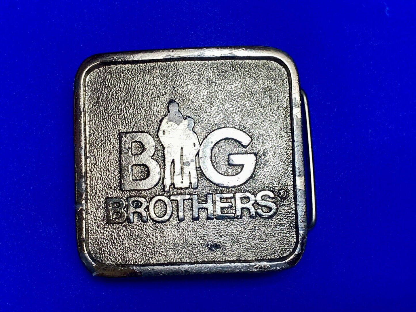 BIG BROTHERS COMMEMORATIVE BELT BUCKLE! VINTAGE! 1970s! WYOMING STUDIO ART WORKS
