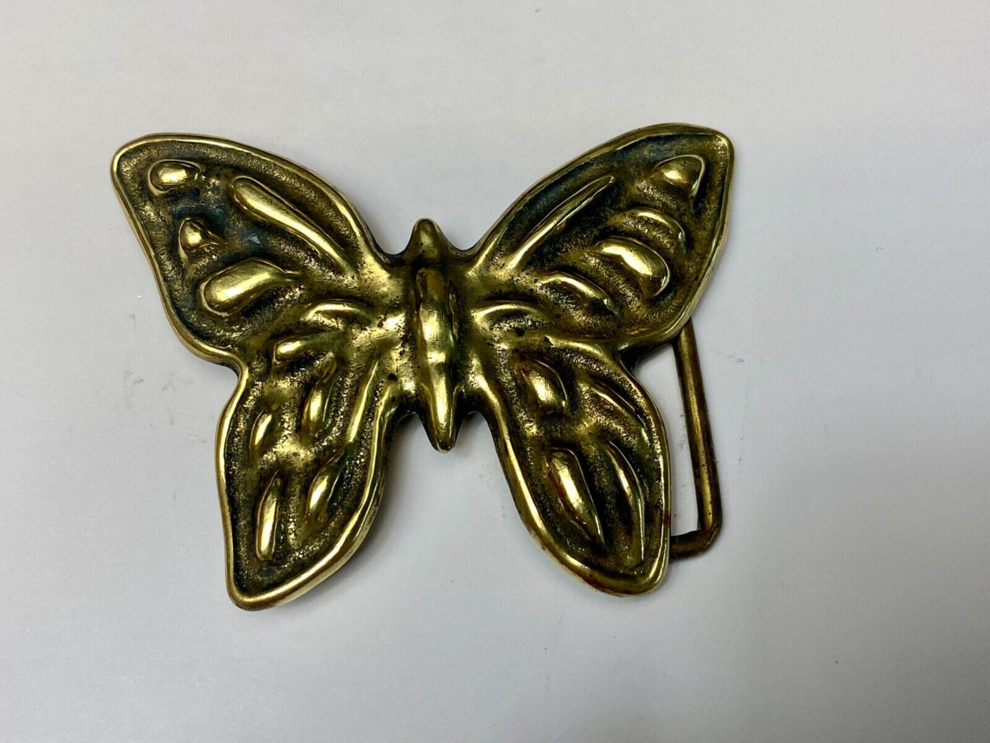 Beautiful Hippy Hobo style solid brass cut out ornate belt buckle