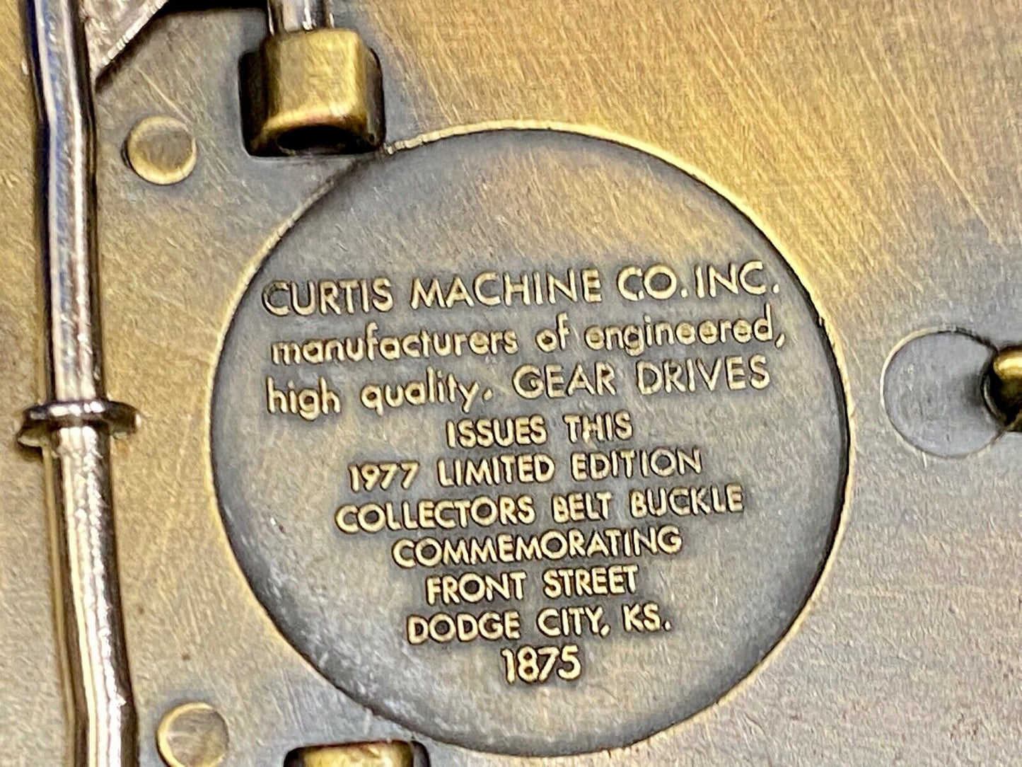 Vintage 1977 Dodge City, Ks Curtis Machine Company Inc Makers Of Gear Drives