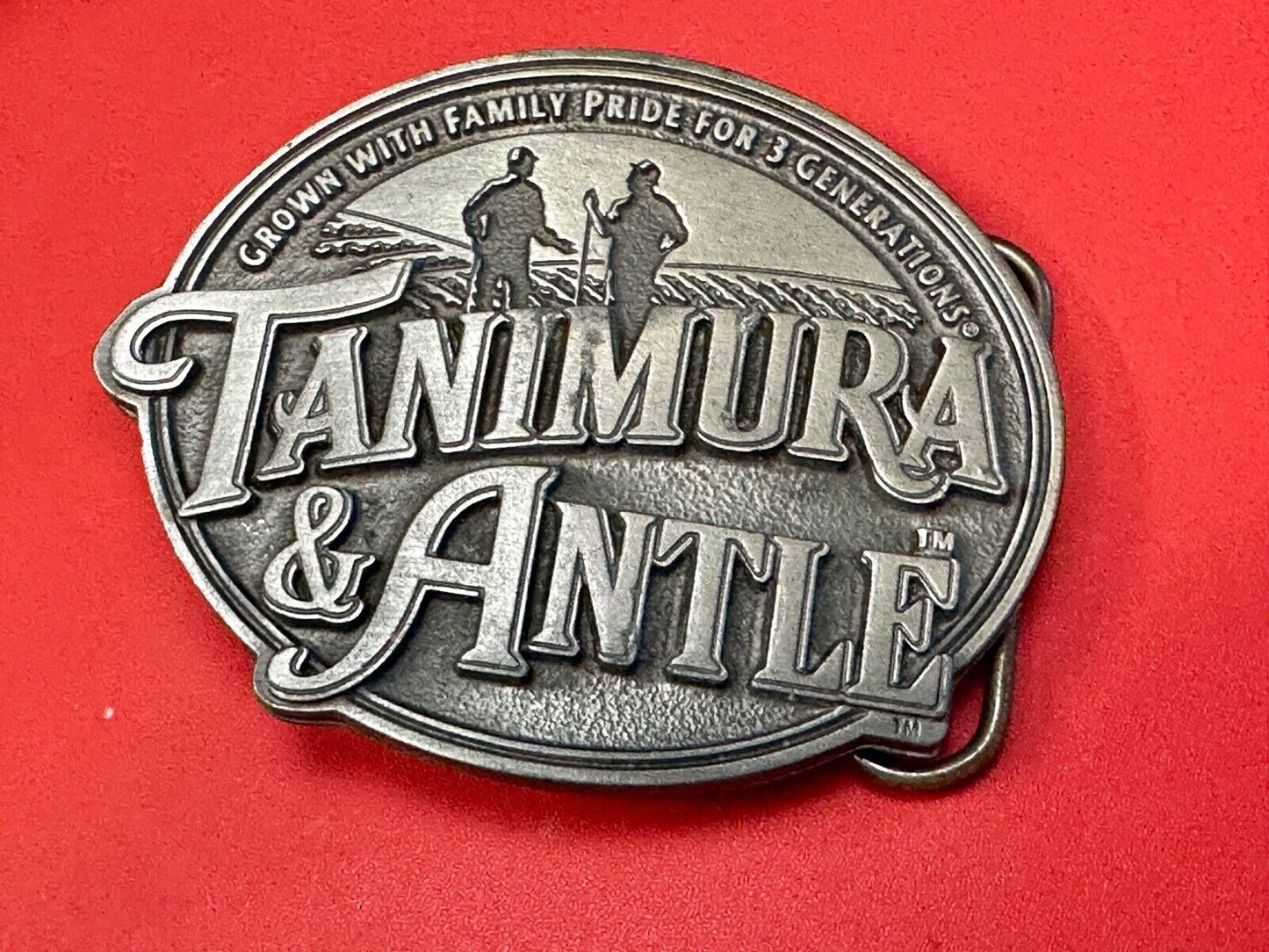 Tanimura & Antle -Grown with Family Pride for 3 Generations Farmers Belt Buckle