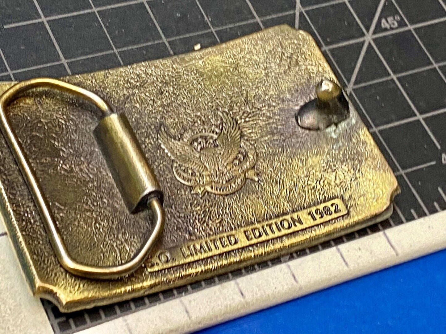 The Great American Buckle Co Vintage 1982 Southern Outdoors Magazine Belt Buckle