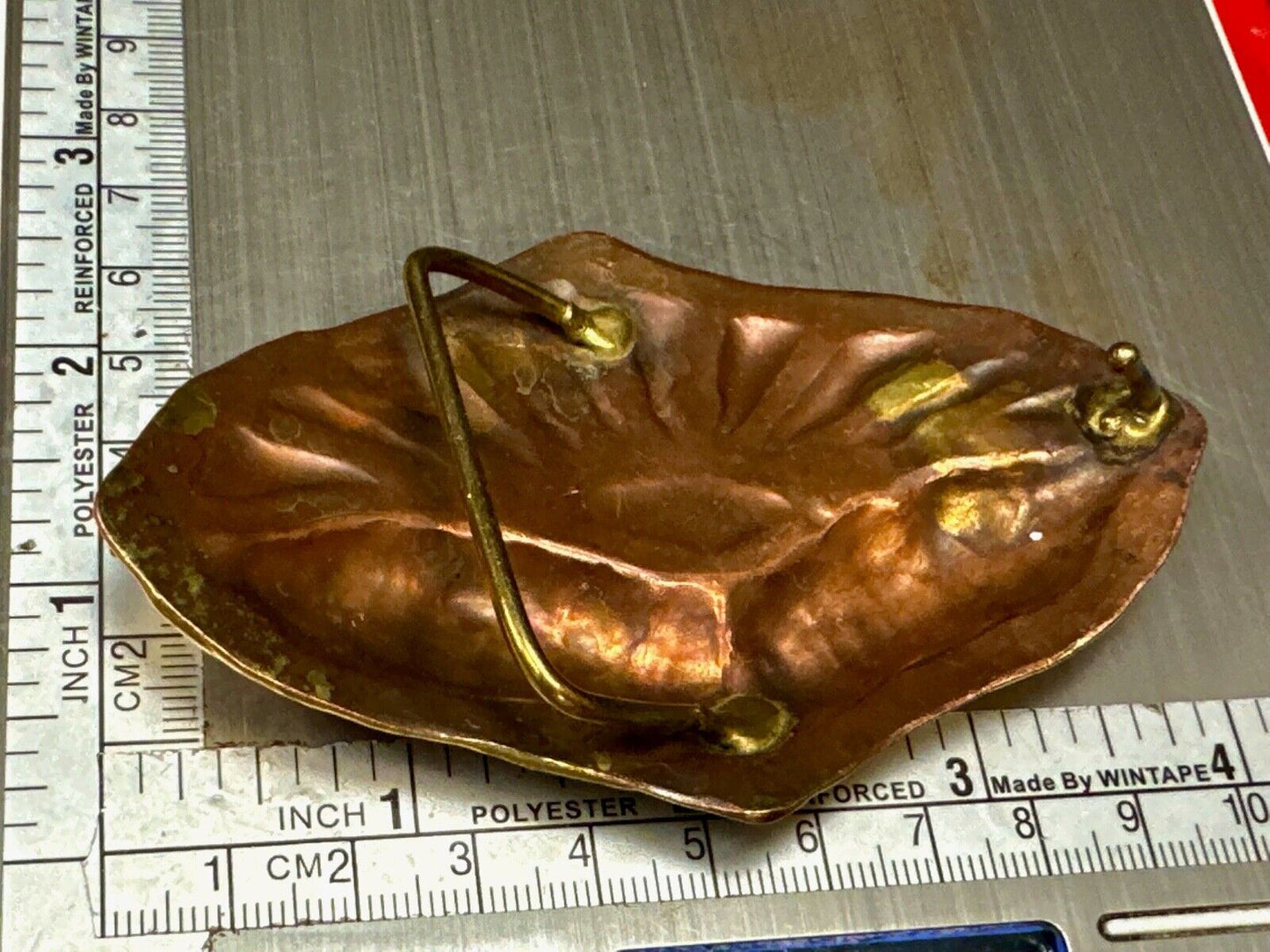 Artisan Handmade India Inspired Mixed Metal LARGE Vintage Belt Buckle
