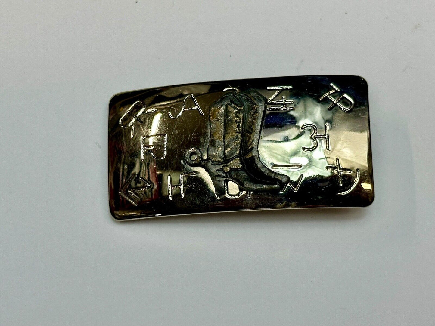 Vintage Chambers cowboy boots western cowboys cowgirls belt buckle