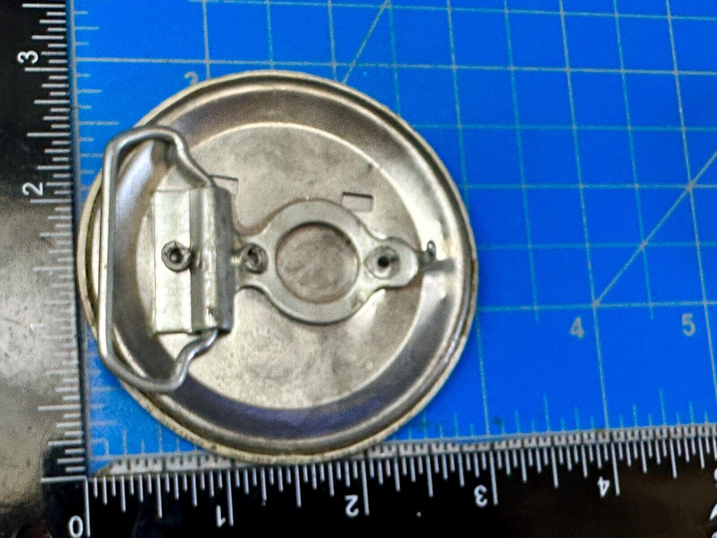 Teddy Bear Holding Flag, Proud To Be An American Artisan Button into Belt Buckle