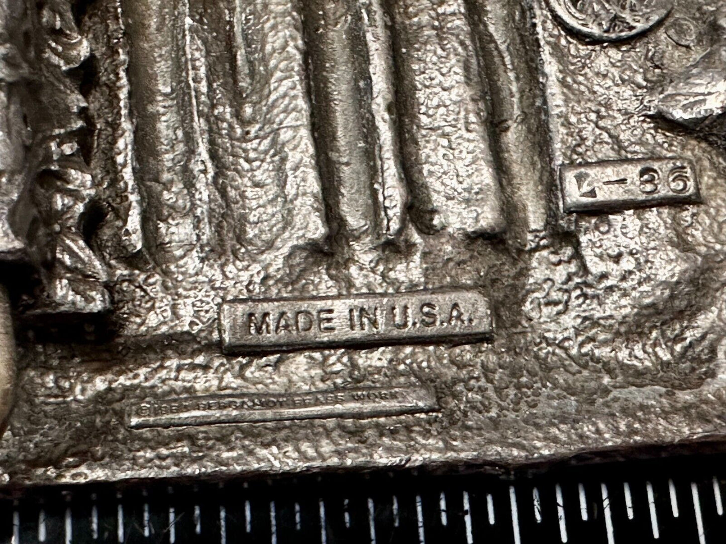 The Great Sport of Golf Golfer Vintage Belt Buckle by Bergamot Brass Works L-86