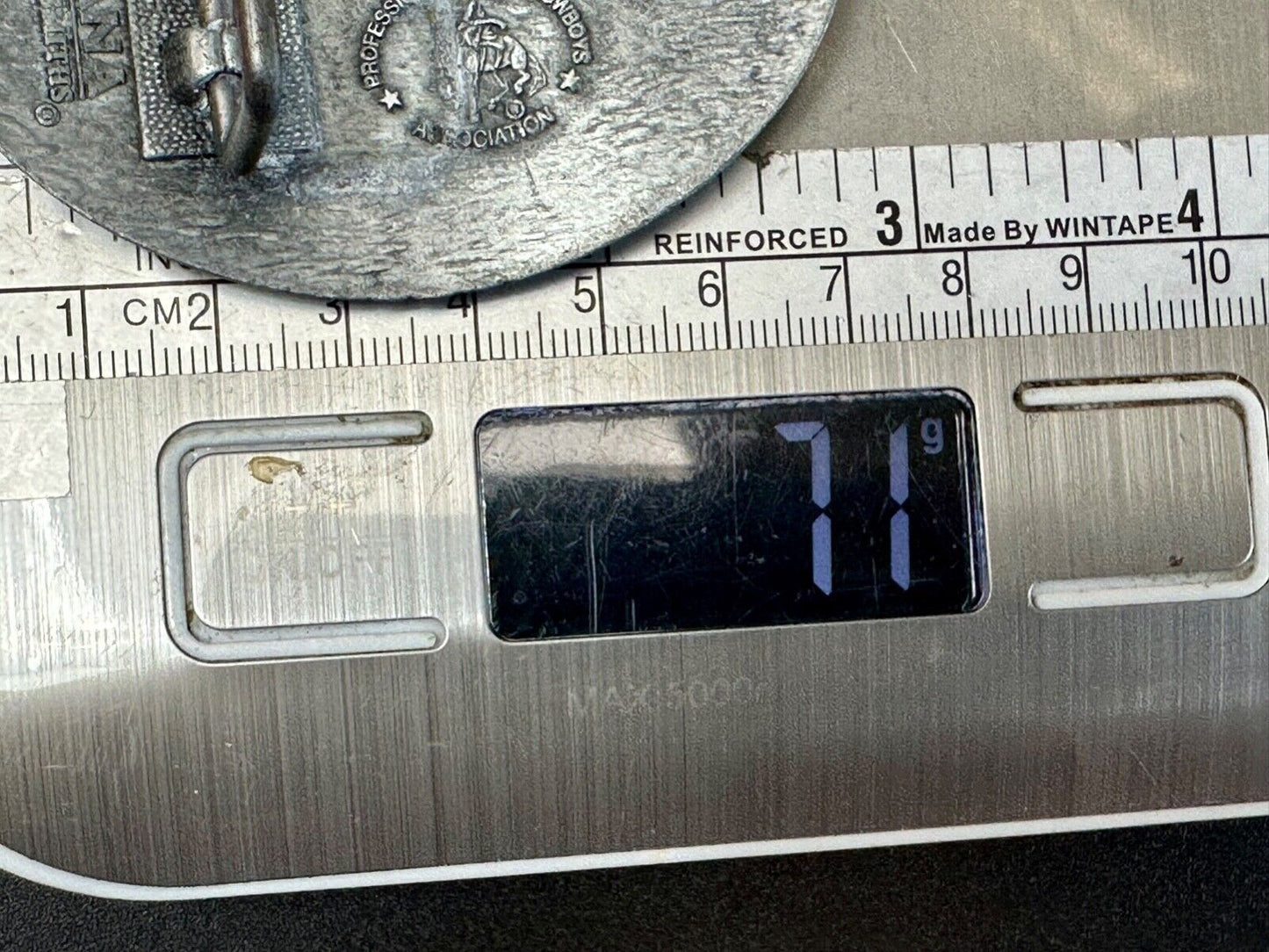 2002 Montana Silversmiths Hesston Belt Buckle Wrangler NFR Dealer Incentive