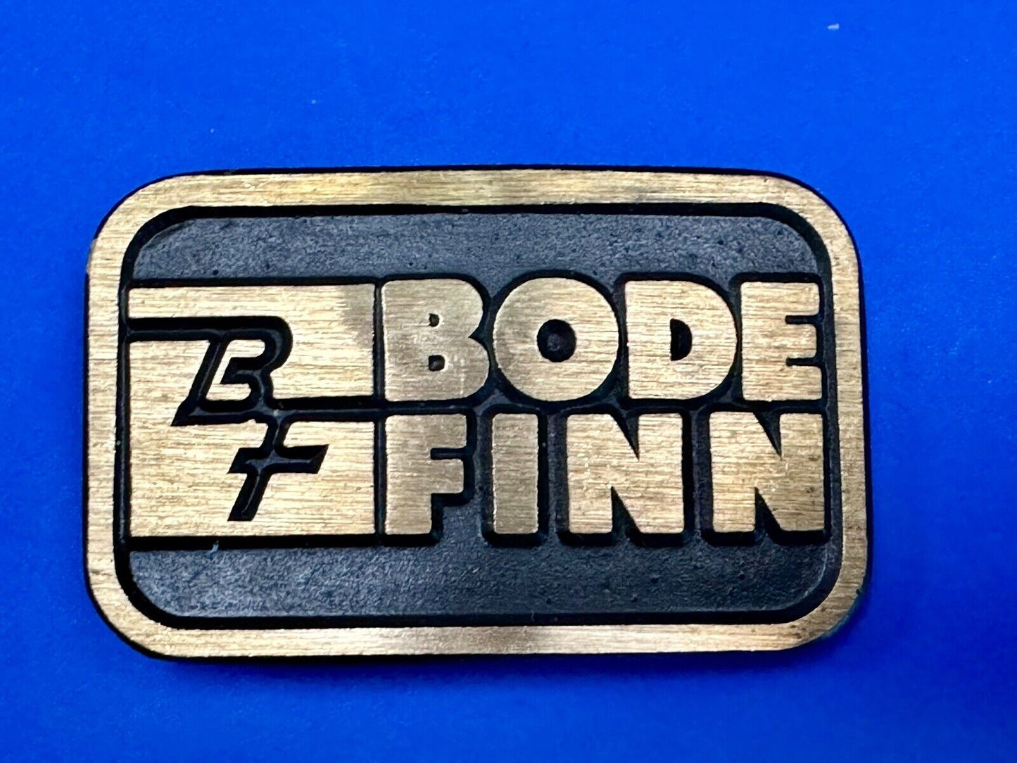 BF Bode Finn Construction Equipment Company Solid Brass Dynabuckle Belt Buckle