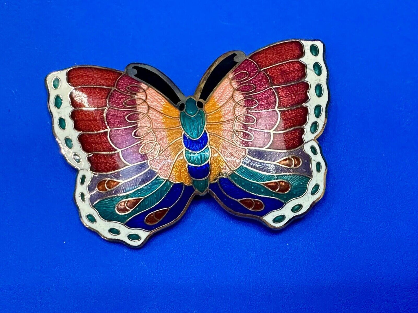Beautiful India Inspired colorful butterfly shaped belt slide scarf clip