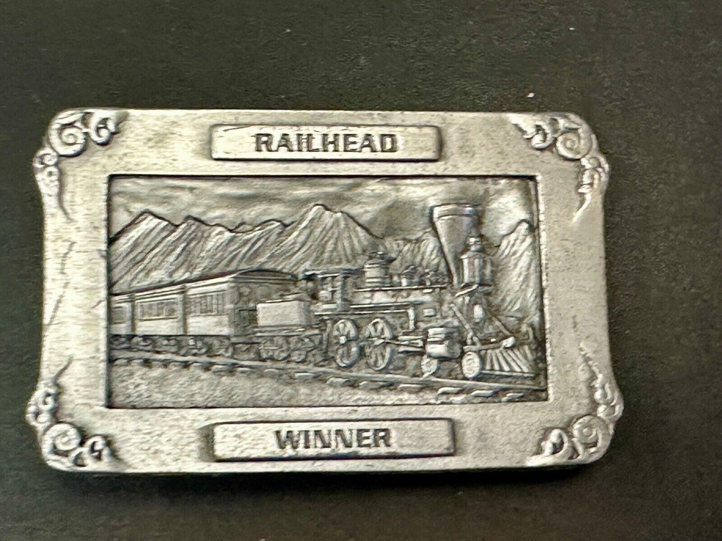 Train RR Railhead Winner ARIZONA COWBOY SHOOTERS ASSOCIATION BELT BUCKLE