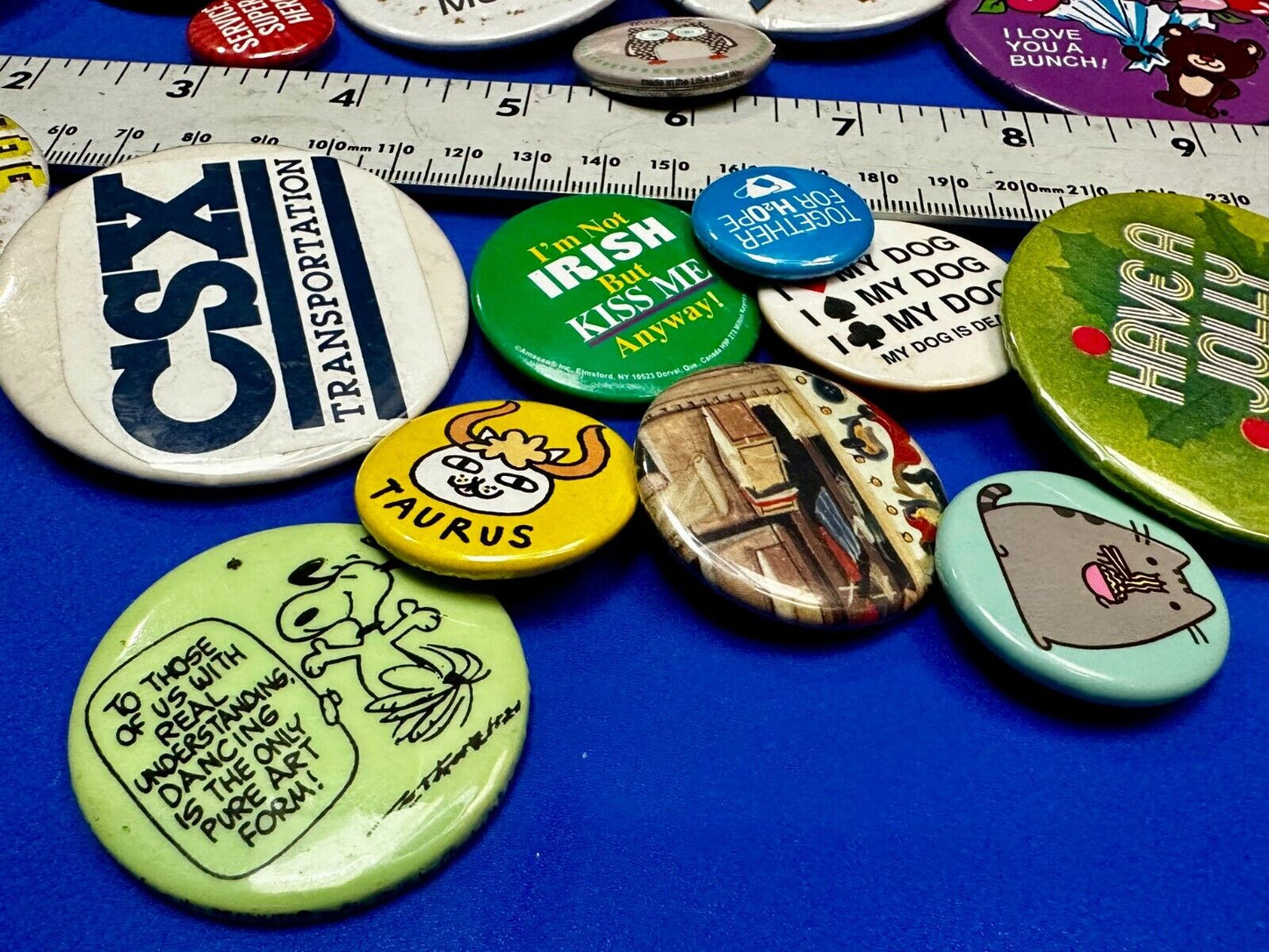 Around 40 Button's Pin's - Advertising Promo Pinbacks Grab Bag Resale Gifts!