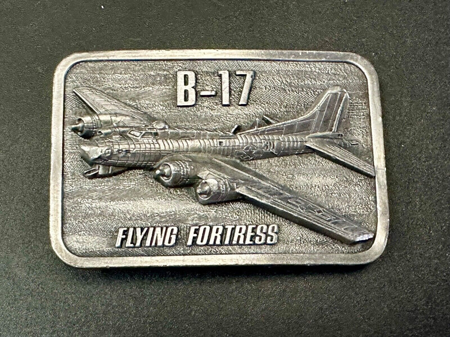 B-17 Flying Fortress 1985 Anniversary Military Plane War Birds Belt Buckle
